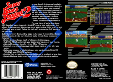 Super Bases Loaded 2 (USA) box cover back